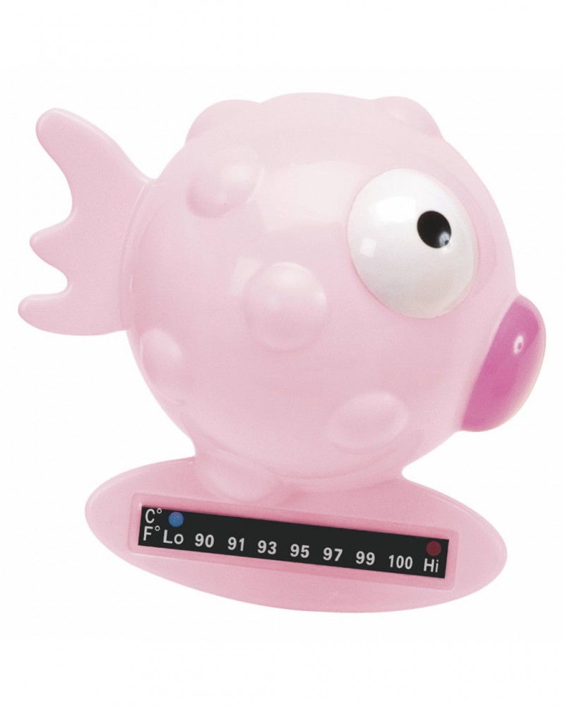 Thermomètre de Bain Poisson Rose