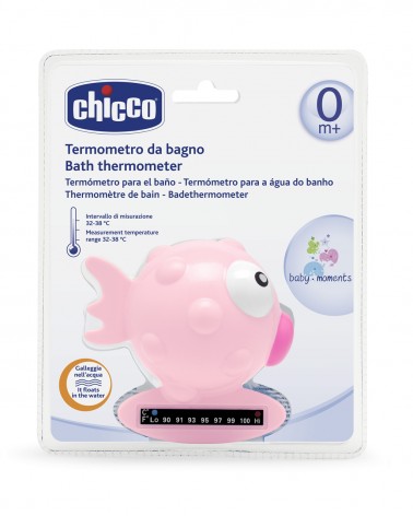 Thermomètre de Bain Poisson Rose